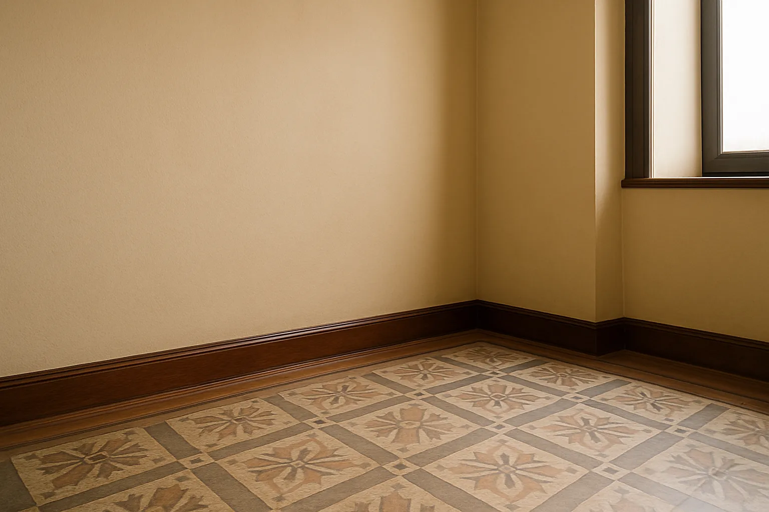 Muro pintado y seco (después)